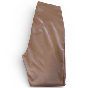 Express Faux Leather Leggings – Light Blush Pink, Size S